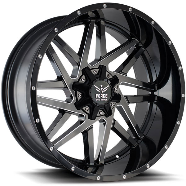 Force Off-Road F01 Black with Milled Spokes
