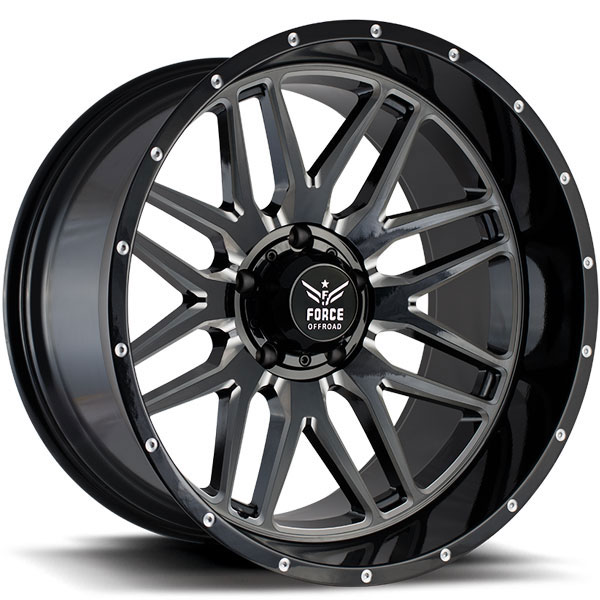 Force Off-Road F04 Black with Milled Spokes