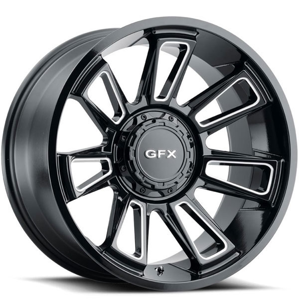 G-FX TR21 Gloss Black with Milled Spokes