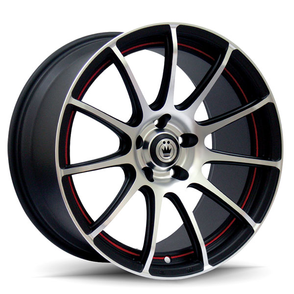 Konig Z-IN Matte Black with Machined Face and Red Undercut