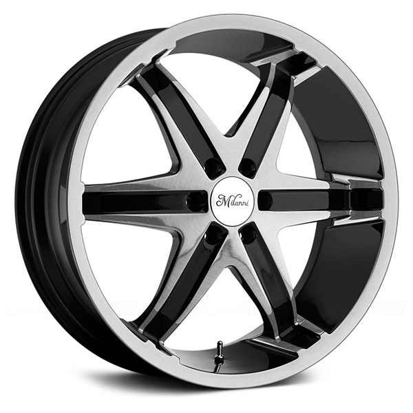 Milanni Kool Whip 6 446 Gloss Black with Machined Face