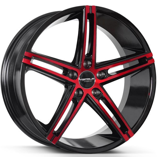 Versus VS453 Gloss Black with Machined Red Face
