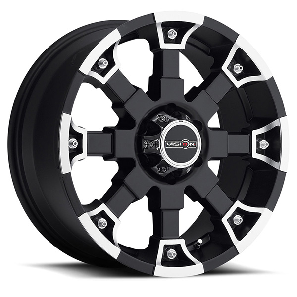 Vision Off-Road 392 Brutal Matte Black with Machined Face