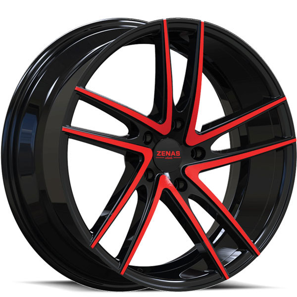 Zenas ZW11 Gloss Black with Red Face