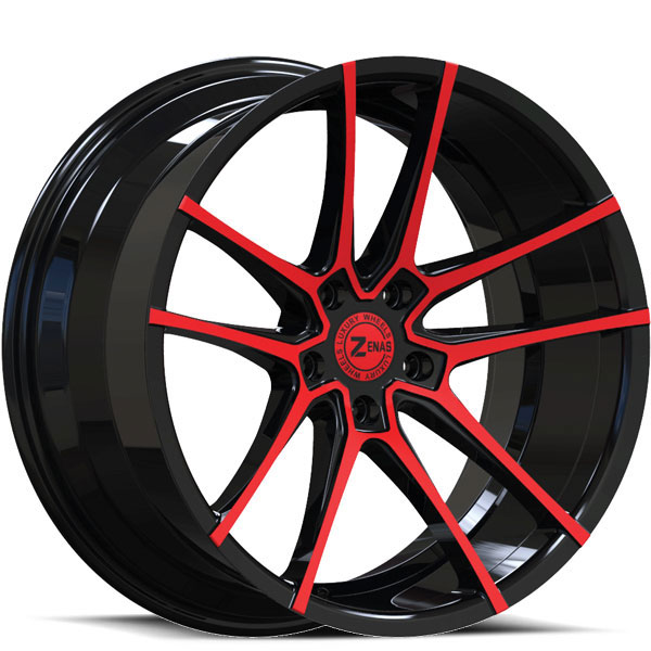 Zenas ZW12 Gloss Black with Red Face